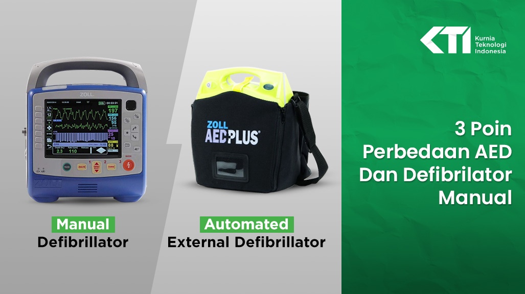 3 Poin Perbedaan AED Dan Defibrilator Manual  